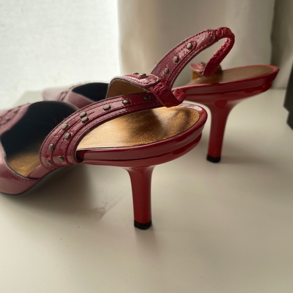 Authentic Salvatore Ferragamo kitten sling back heels size EU37 - Picture 2 of 6